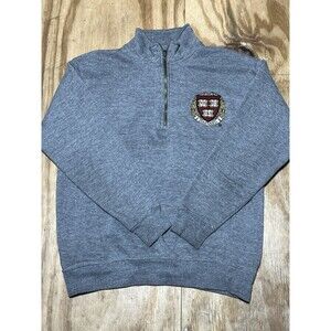 Vintage Harvard University Bay State 1/4 Zip Pullover Sweatshirt Women XS @j3